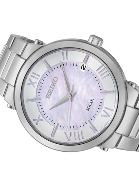 Seiko Women's Solar Sport Watch with Mother of Pearl Dial #SNE885