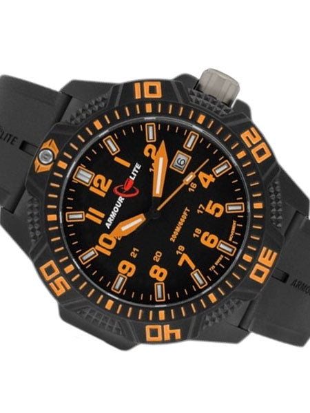 Armourlite Caliber Series Black Dial Watch with Tritium Illumination and Sapphire Crystal #AL612