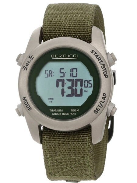 Bertucci G-1T Digital Multi-Function Titanium Chronograph Watch with Alarm #23006