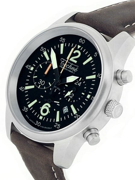 Techne 41.5mm SparrowHawk II Quartz Chronograph with 24-Hour Sub-Dial  #477.061