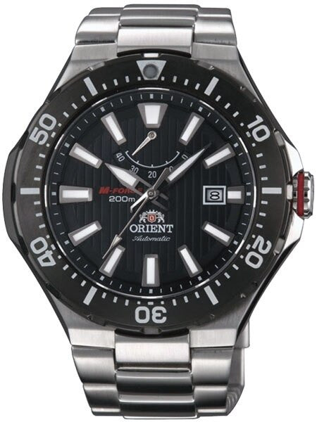 Orient M-Force Delta Automatic Scuba Black Dive Watch with Power Reserve Meter #EL07002B