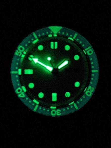 Islander Automatic Dive Watch with Solid-Link Bracelet, AR Sapphire Crystal, and Luminous Sapphire Bezel Insert #ISL-10