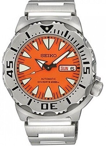 SCRATCH AND DENT - Seiko 2nd Generation Orange Monster with new 24-Jewel Automatic Movement #SRP309K1