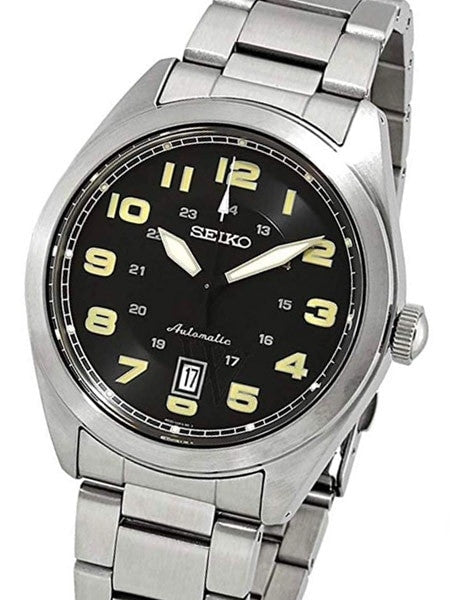 Seiko NEO Sports, Automatic Watch with Stainless Steel Bracelet, Black Dial #SRPC85K1