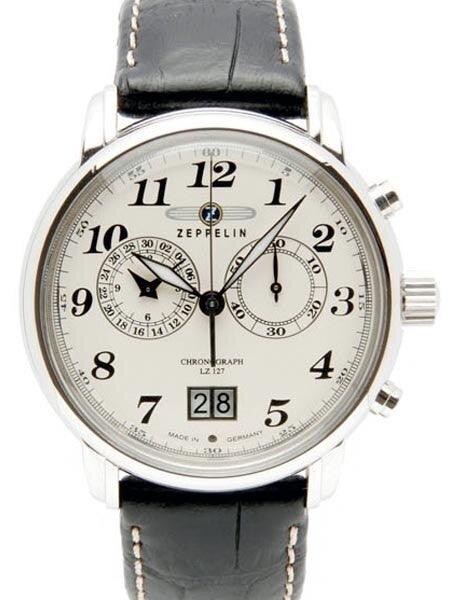 Islander Graf Zeppelin Chronograph, Big Date Watch with 12-hr Totalizer #7684-5, photo 1 of 2