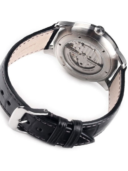 Graf Zeppelin Flatline Automatic Open-Heart Watch with Small Seconds #7364-4