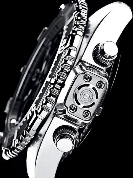 Chris Benz Professional Depthmeter Dive Watch with Chronograph and Alarm #CB-D200-S-KBS