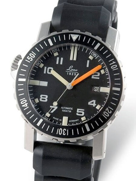 Laco Squad Ocean 1000 Meter Dive Watch with Sapphire Crystal and Helium Release Valve #861704