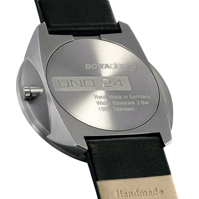 Botta UNO 24 one hand 24-hour Swiss quartz watch with 40mm titanium case #428010