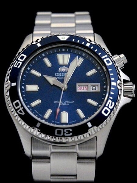 SOLD OUT! Orient Blue Mako USA Automatic Dive Watch with 120-click Bezel, Sapphire Crystal #EM6500HD