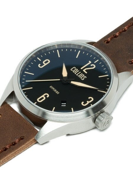 Collins Hyperion Swiss Automatic Watch with 40mm Case and a Double-Dome AR Sapphire Crystal #CWB01