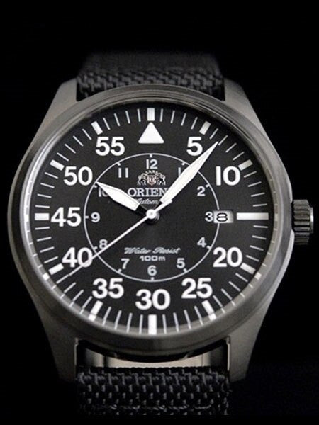 Orient 21-Jewel Automatic Aviator Flight Watch with Woven Nylon Strap #ER2A006B
