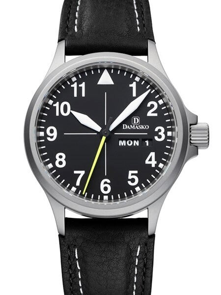 Damasko Swiss ETA Automatic with a 40mm Bead-Blasted Case,  Black Dial #DA36
