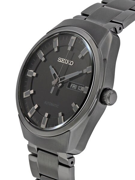 Seiko Recraft Series Automatic Watch with Black PVD 43.5mm Case and Bracelet #SNKN43