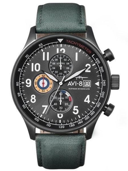 AVI-8 Hawker Hurricane Aviator Chronograph Watch #AV-4011-0D