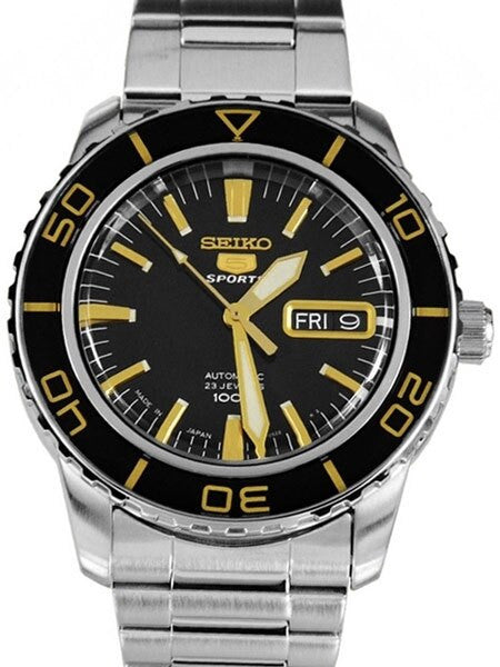 Seiko 41mm Sports 5, 23-Jewel Automatic Watch with Day and Date