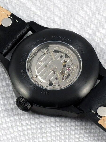 Laco Sorrento Type A Dial Automatic Pilot Watch with Sapphire Crystal #861965PVD