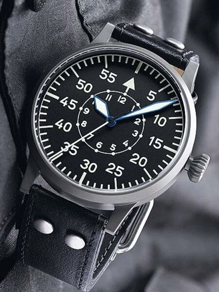 Laco 45mm, Mini-Replica Type B Dial Swiss Mechanical Pilot Watch with Sapphire Crystal #861951