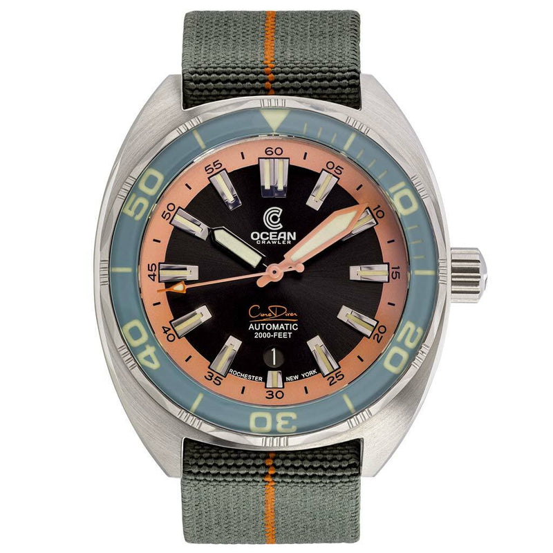 Ocean Crawler Core Diver Swiss Automatic Watch with AR Sapphire Crystal #CD-V3-1323