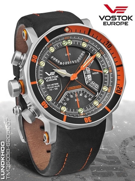 Vostok-Europe Lunokhod-2 Multi-Function Quartz Diver with Tritium Tubes #6205207