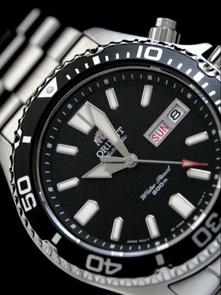 SOLD OUT! Orient Black Mako USA Automatic Dive Watch with 120-click Bezel, Sapphire Crystal #EM6500FB