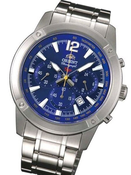 Orient Quartz Chronograph with 60-Minute Stopwatch and 24-Hr Sub-Dial #TW01004D