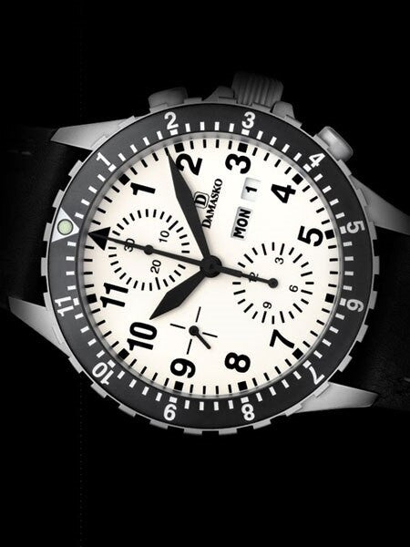 Damasko Swiss Valjoux 7750 Chronograph with Lume Dial and Dual Time Bezel #DC67