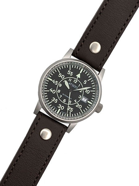 Aristo Type-B Dial Swiss Automatic Pilot's Watch, Sandblasted Case #3H32N