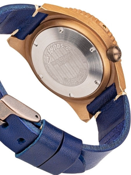 Squale 500 meter Professional Swiss Automatic Dive watch with Bronze Case #1521BR-026-BLU