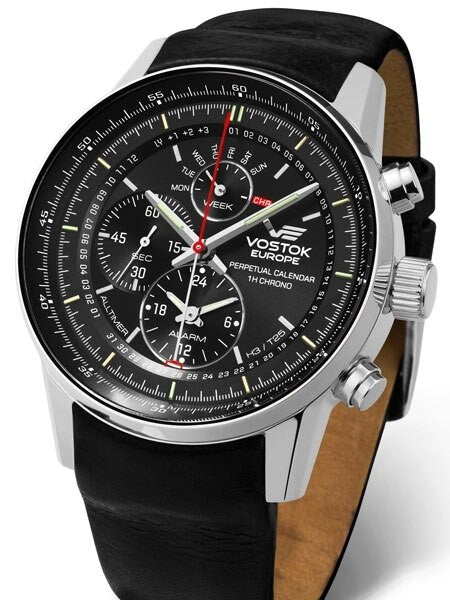 Vostok-Europe Gaz-Limo All-Timer Quartz Chronograph with Perpetual Calendar, Alarm #565A287