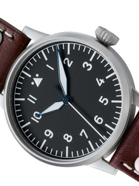 Laco Dresden Type A Dial Swiss Quartz Pilot Watch with Sapphire Crystal #861694