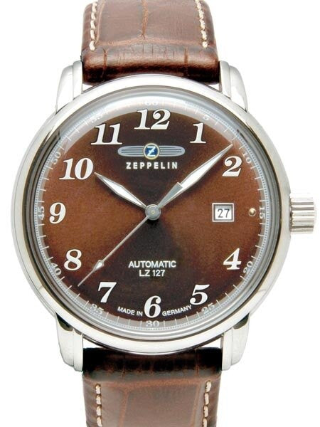 Graf Zeppelin Automatic, Date Watch with Radiant Brown Dial #7656-3