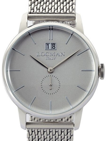 Locman 1960's Collection Big Date Quartz Dress Watch with 41mm Case #0252V06-00AGNKB0