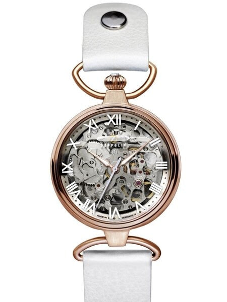 Graf Zeppelin Princess of the Sky Skeleton Movement Watch with Rose Goldtone Case #7459-1