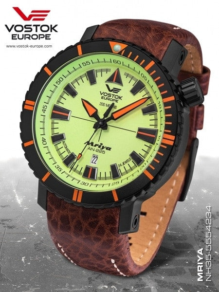 Vostok-Europe Miyra Automatic 300 Meter Dive Watch #5554234 — Long