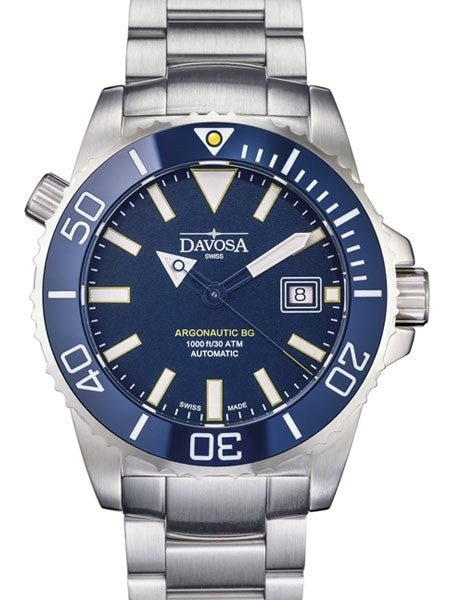 Davosa Argonautic BG Swiss Automatic 300 Meter Dive Watch with Blue Dial #16152204