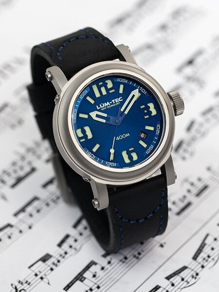 Lum-Tec 42mm High-Beat Automatic Watch with AR Sapphire Crystal #400M-2