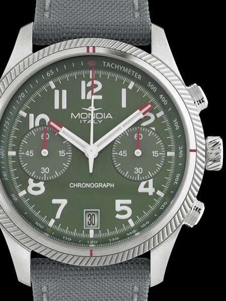 Mondia Madison Quartz Chronograph Watch with Stopwatch #MI763SS-02GR-CT