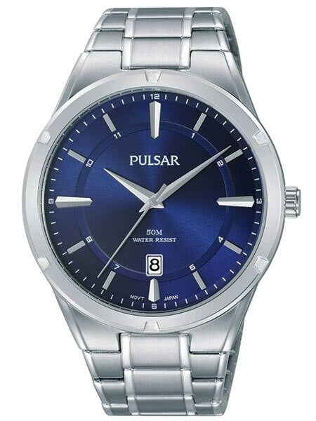 Pulsar Quartz Watch with 42mm Case and Radiant Blue Dial #PS9521