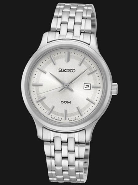 Seiko Women's Quartz Dress Watch with Bracelet and Silver Dial #SUR799