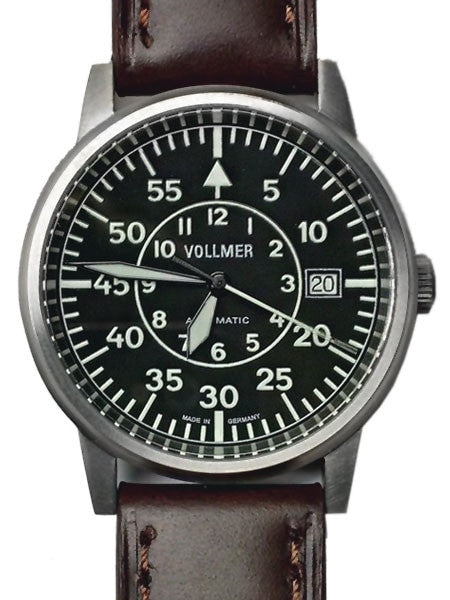 Vollmer Aerodyne Swiss Automatic Watch with Sapphire Crystal, 38.5mm Titanium Case #V5H85