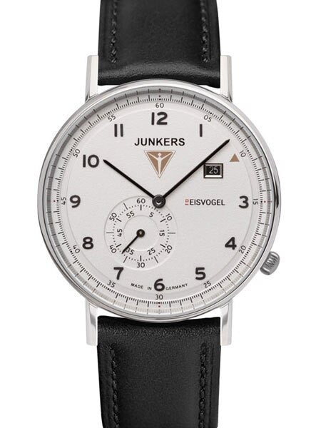 Junkers Eisvogel F13 Swiss Quartz Dress Watch with Small Seconds, Date  #6730-1