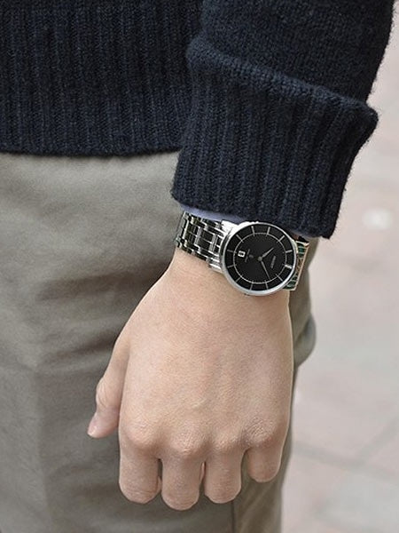 Orient Class Quartz Dress Watch with Sapphire Crystal and Black Dial  #GW01005B