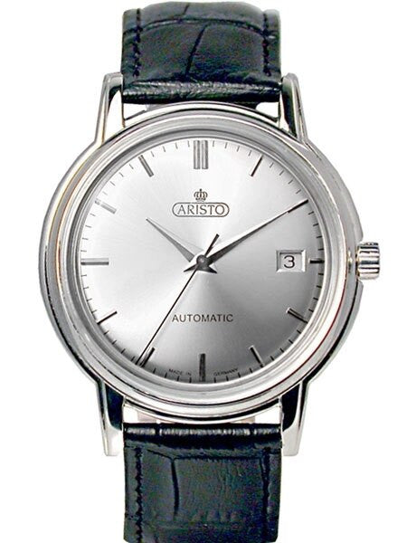 Aristo 4H142 Classic Silver PFORZHEIM Classic Swiss Automatic Dress Watch
