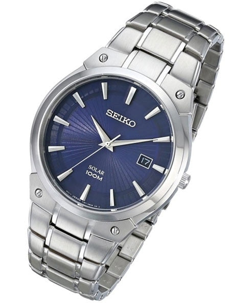 Seiko Core Series Solar Watch with 41mm Stainless Steel Case and Bracelet #SNE323