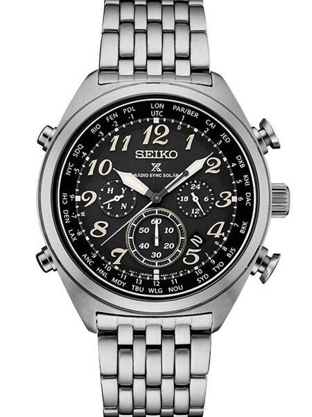 Seiko Radio Synced, Solar Powered ,World Time Chronograph Watch
