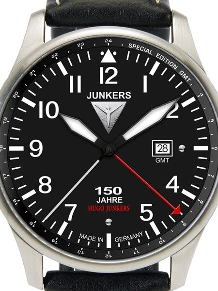 Scratch and Dent - Junkers 150 Years Hugo Junkers Anniversary 40mm GMT Watch #6644-2