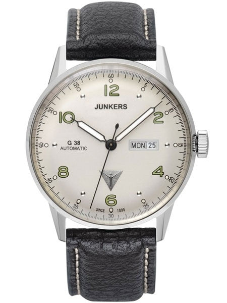 Junkers G38 Day and Date Watch with Silver Dial and Automatic Movment #6966-4