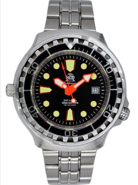 Tauchmeister Automatic, 1000m Dive Watch with Helium Release Valve and Sapphire Crystal #T0079M