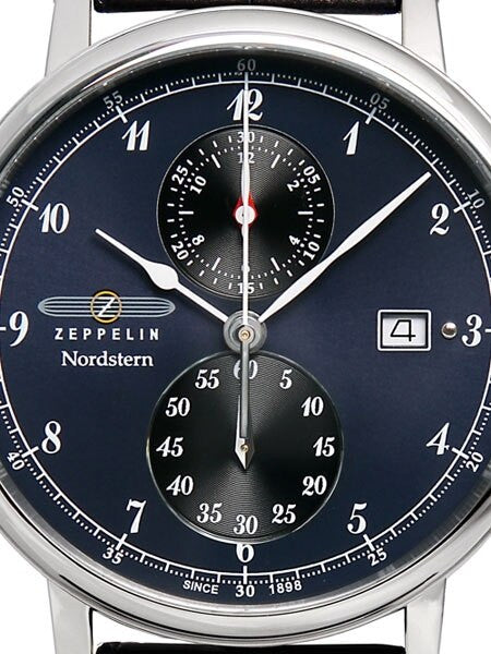 Graf Zeppelin Nordstern Series Two-Eye Swiss Quartz Chronograph #7578-3
